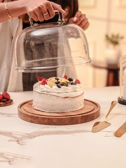 IREKA HOMES - Acacia Wood Cake Dome