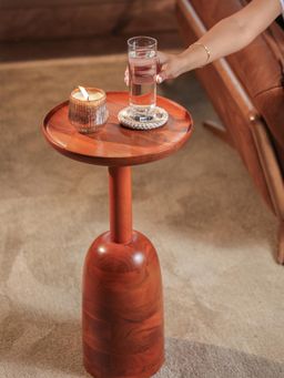 IREKA HOMES - Acacia Wood Cocoa Coffee Table