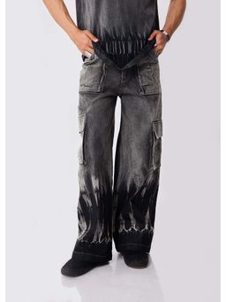 THNWHN - Grey Denim Wide Jeans