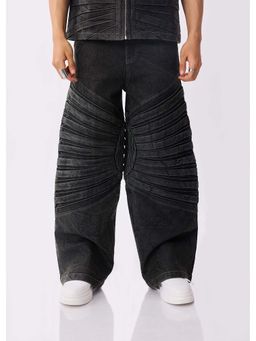 THNWHN - Black Denim Wide Jeans