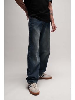 UNDERRATED CLUB - Blue Cotton Loose Jeans