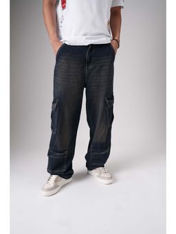 UNDERRATED CLUB - Blue Cotton Loose Jeans