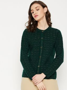 Madame - Women Green Cardigans