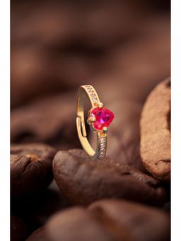 Gahan - Gold Plated Adjustable Ring for Women