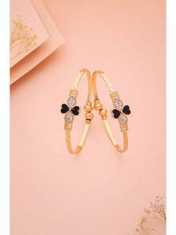 Gahan - Daily Wear Gold Plated Openable Bangle with Adjustable Fit & AD Stones