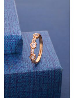 Gahan - Gold Plated Adjustable Ring for Women
