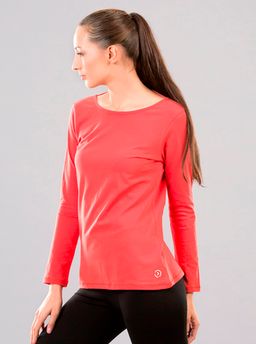 Kica - Rebel Cotton Fullsleeve Top With Back Mesh - Red