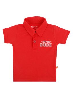 Bodycare - Red Polo Neck Half Sleeves T-Shirt