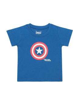 Bodycare - Blue Printed Round Neck Half Sleeves T-Shirt