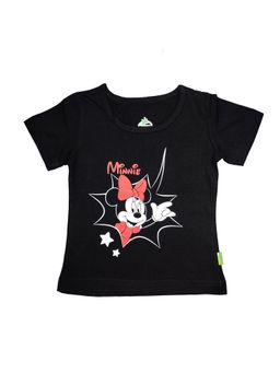 Bodycare - Black Minnie & Friends Graphic Round Neck Half Sleeves T-Shirt