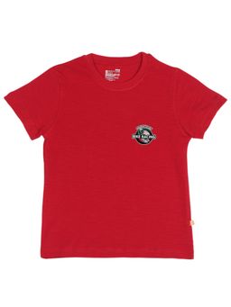 Bodycare - Red Round Neck Half Sleeves Solid T-Shirt