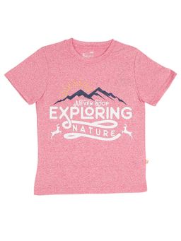 Bodycare - Pink Round Neck Half Sleeves Printed T-Shirt