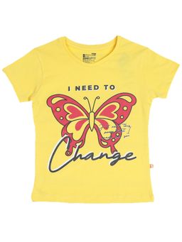 Bodycare - Yellow Round Neck Half Sleeves T-Shirt