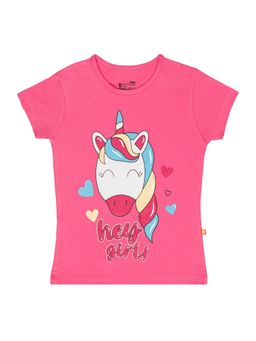 Bodycare - Pink Round Neck Half Sleeves T-Shirt