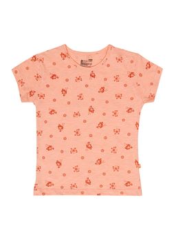 Bodycare - Peach Round Neck Half Sleeves T-Shirt