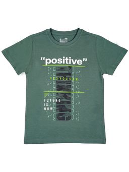 Bodycare - Grey Round Neck Half Sleeves Printed T-Shirt