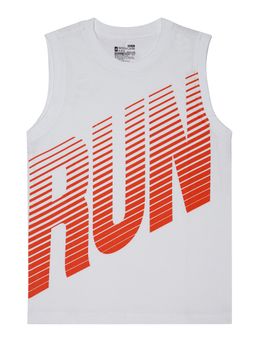 Bodycare - White Round Neck Sleeveless T-Shirt