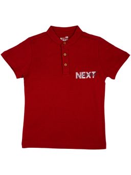 Bodycare - Maroon Mandarina Neck Half Sleeves Solid T-Shirt