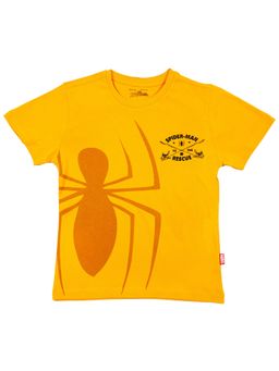 Bodycare - Mustard Spiderman Printed T-Shirt