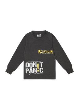 Bodycare - Grey Round Neck Full Sleeves T-Shirt