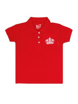 Bodycare - Red Polo Collar Half Sleeves Solid T-Shirt