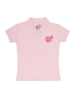 Bodycare - Pink Polo Collar Half Sleeves Solid T-Shirt