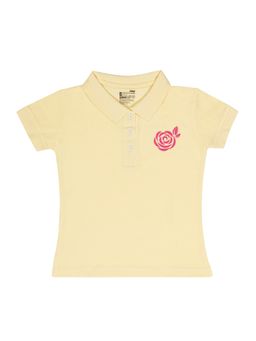 Bodycare - Yellow Polo Collar Half Sleeves Solid T-Shirt