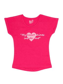 Bodycare - Pink Round Neck Half Sleeves Printed T-Shirt