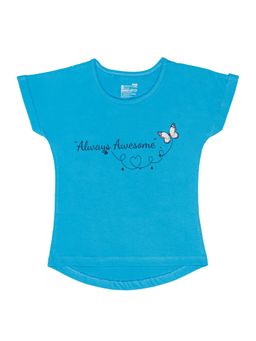 Bodycare - Blue Round Neck Half Sleeves Printed T-Shirt