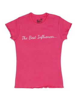 Bodycare - Pink Round Neck Half Sleeves Printed T-Shirt