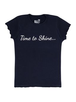 Bodycare - Navy Blue Round Neck Half Sleeves Printed T-Shirt