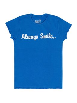 Bodycare - Blue Round Neck Half Sleeves Printed T-Shirt