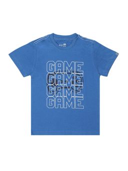 Bodycare - Blue Round Neck Half Sleeves Printed T-Shirt