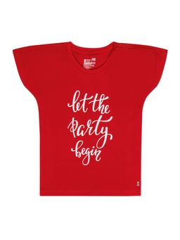 Bodycare - Red Round Neck Half Sleeves T-Shirt