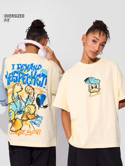 The Souled Store - Official Donald Duck: Respect Women Oversized T-Shirt