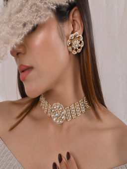 Shlok Jewels - Angad Jadau Kundan Choker Set