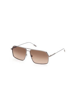 Ermenegildo Zegna - Grey Metal Sunglasses EZ0193 62 09F (62)