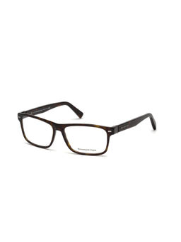 Ermenegildo Zegna - Brown Acetate Eyeglass Frames EZ5073 57 052 (57)