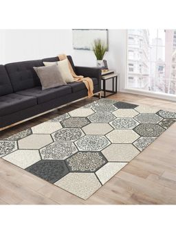 OBSESSIONS - Super Soft Anti-Static Polypropylene Carpet Grey & L Beige