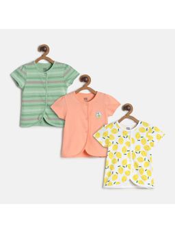 MINI KLUB - Baby Girls Multi Front Open Vest (Set of 3)