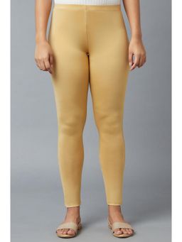 Elleven - Gold Printed Poly Lycra Tights For Women