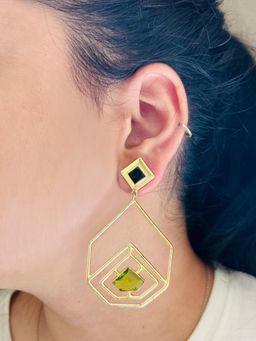 VARNIKA ARORA - Septa Green Earrings