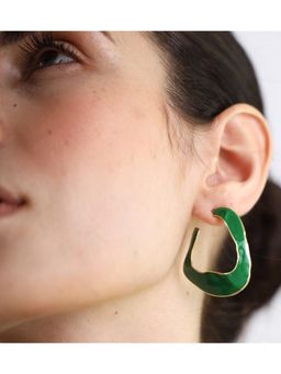VARNIKA ARORA - Diora - Lagoon Green Hoops