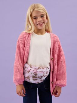 Accessorize London - Multi-Color Polyester Animal Print Waist Pouch