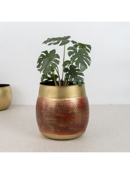 HomeTown - Metal Planter in Multi Colour