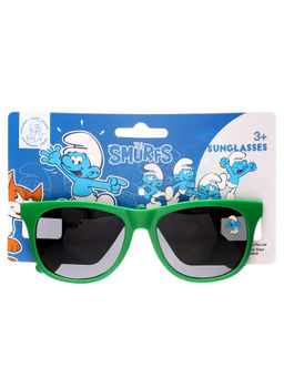Stol'N - Green Uv Protected Smurfs Sunglass with Hard Case (3-12 Years)