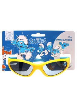 Stol'N - Yellow Uv Protected Smurfs Sunglass with Hard Case (3-12 Years)