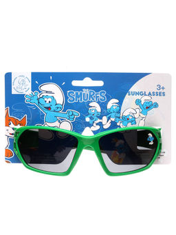 Stol'N - Green Uv Protected Smurfs Sunglass with Hard Case (3-12 Years)