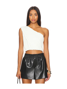 Alice + Olivia - Jeane Draped Cropped Top