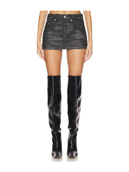 Alexander Wang - Mini Skirt All Over Distressed Crystal
